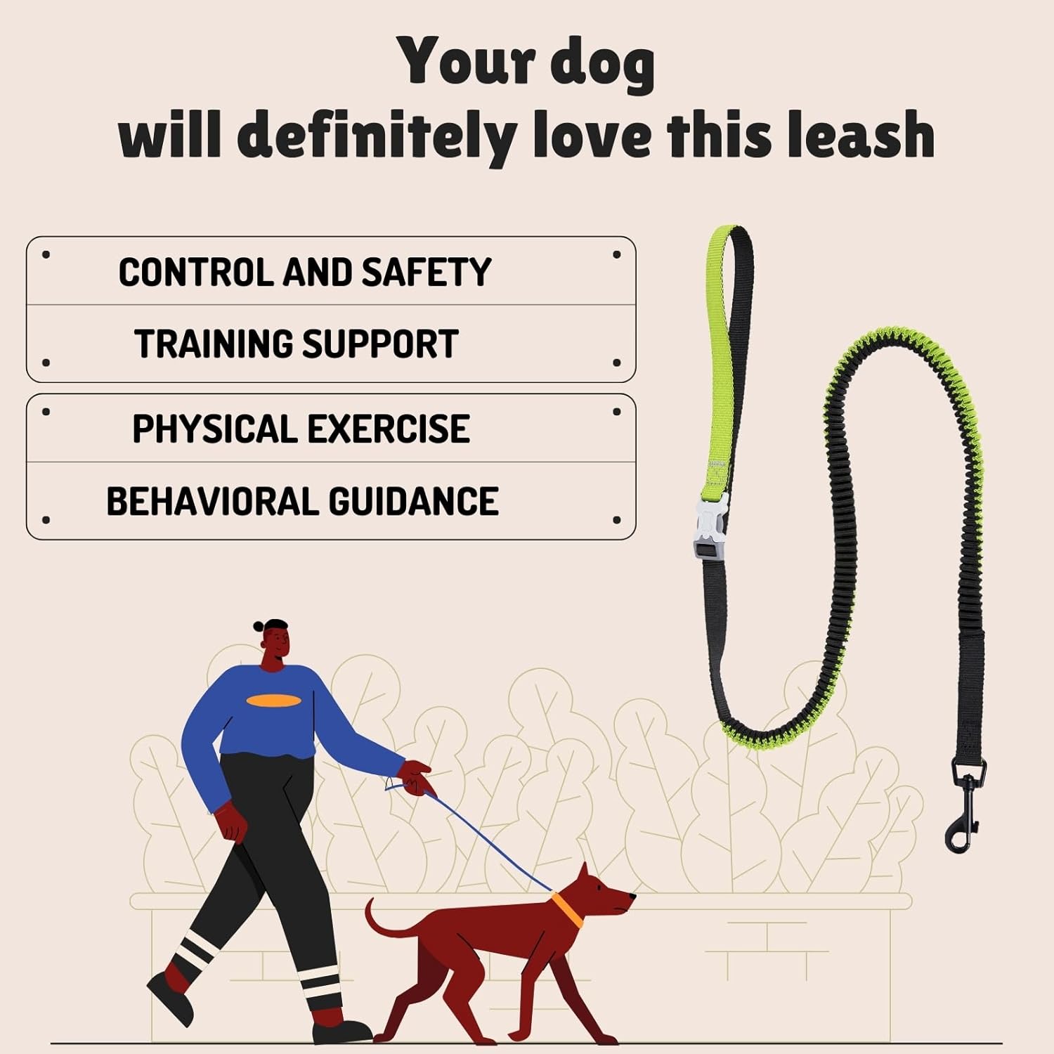 Adjustable Hands-Free Dog Leash
