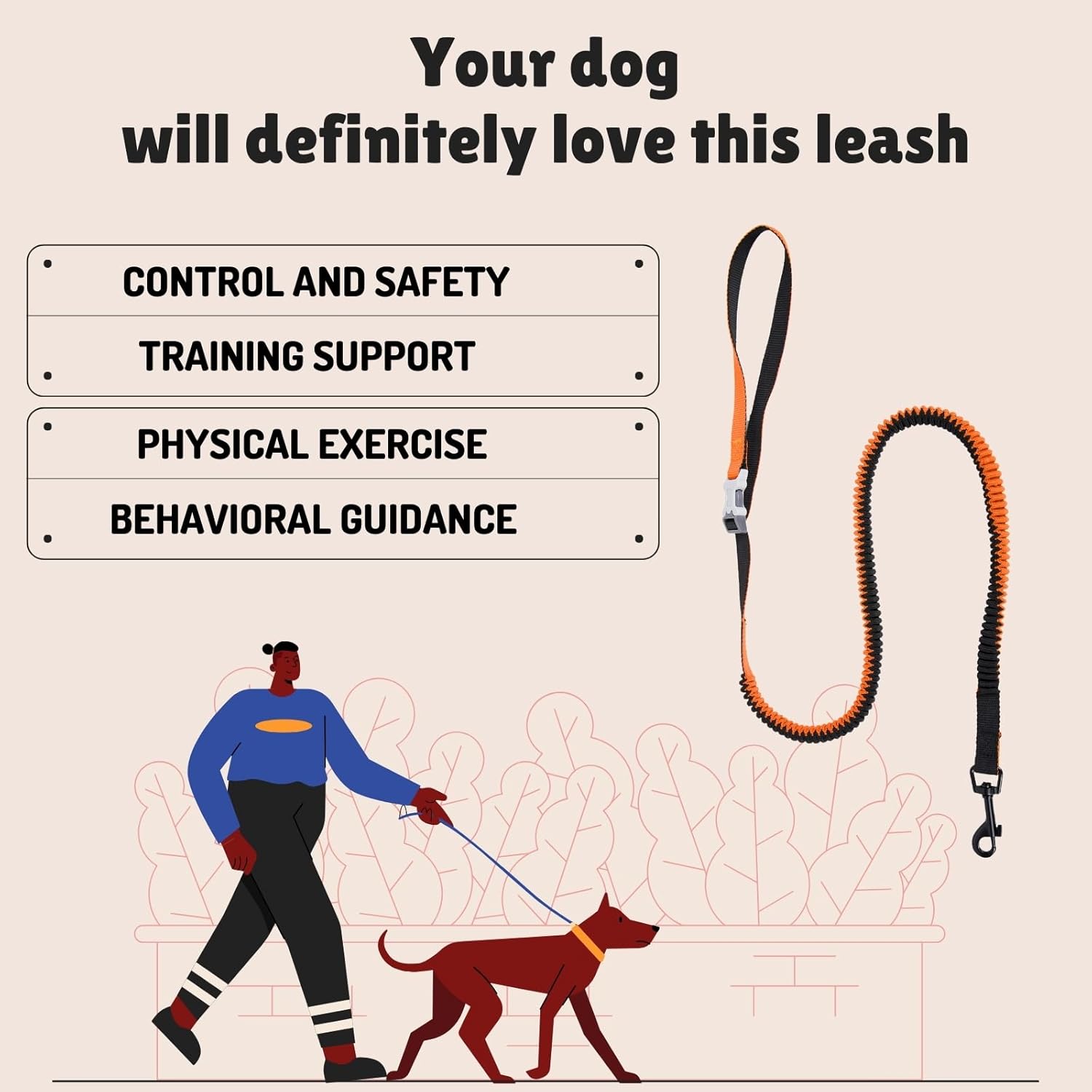 Adjustable Hands-Free Dog Leash