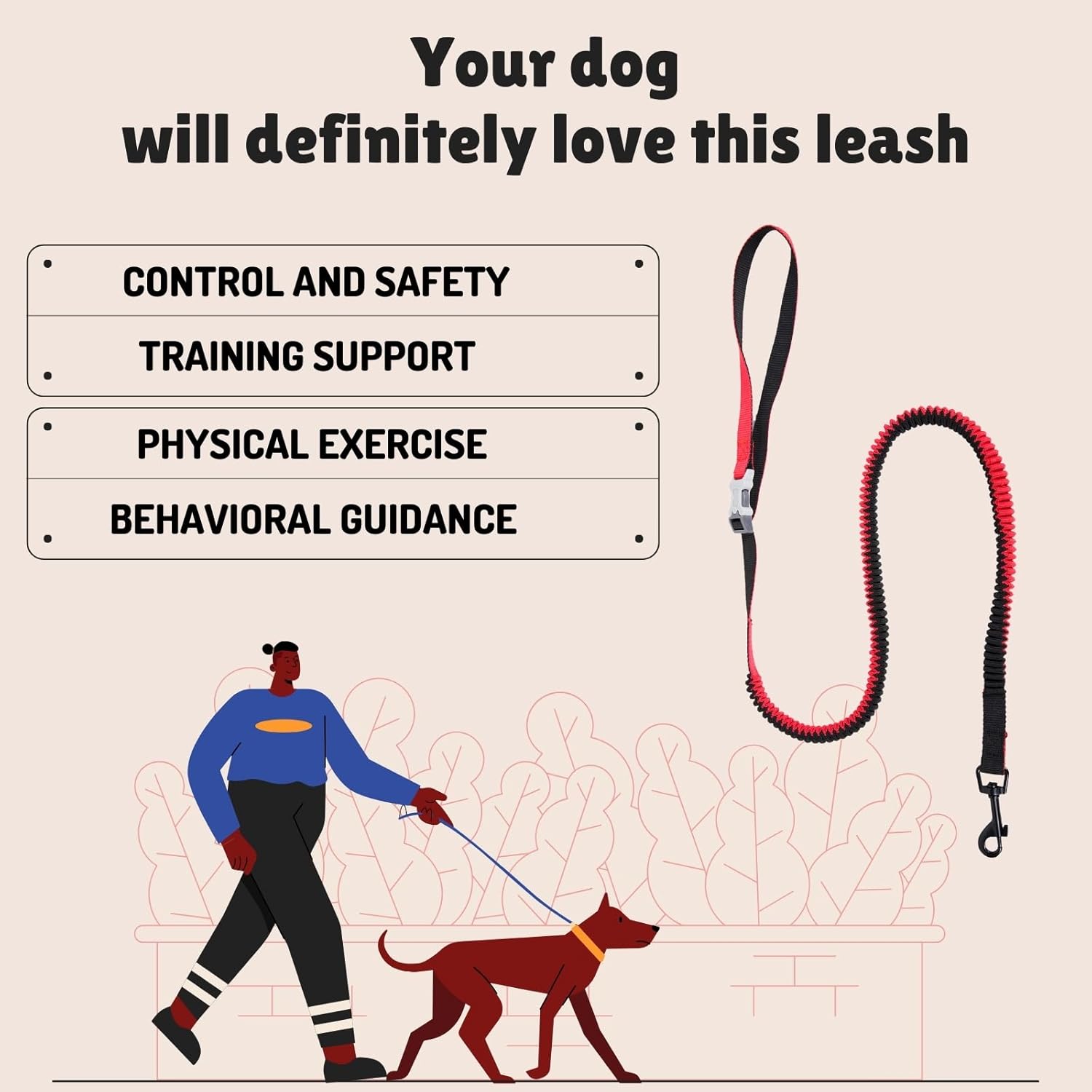 Adjustable Hands-Free Dog Leash