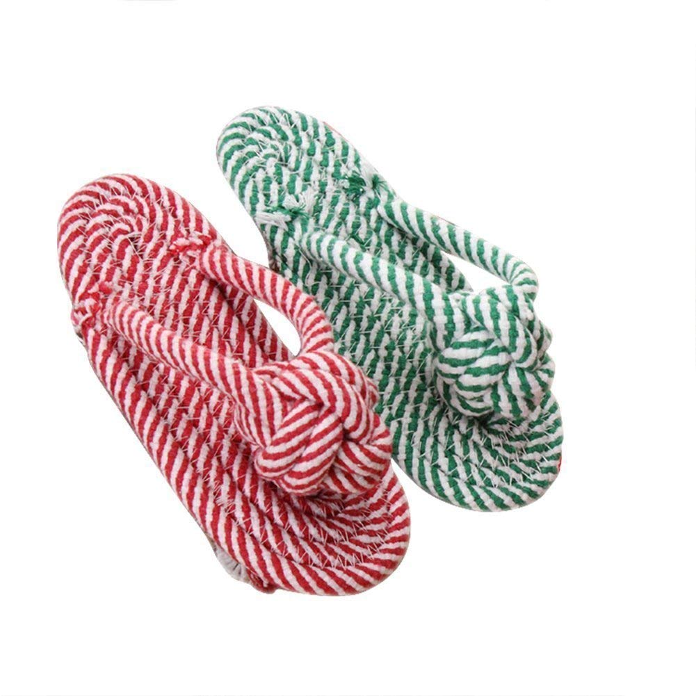 Chewing Rope Slippers Dog Toys Natural Cotton