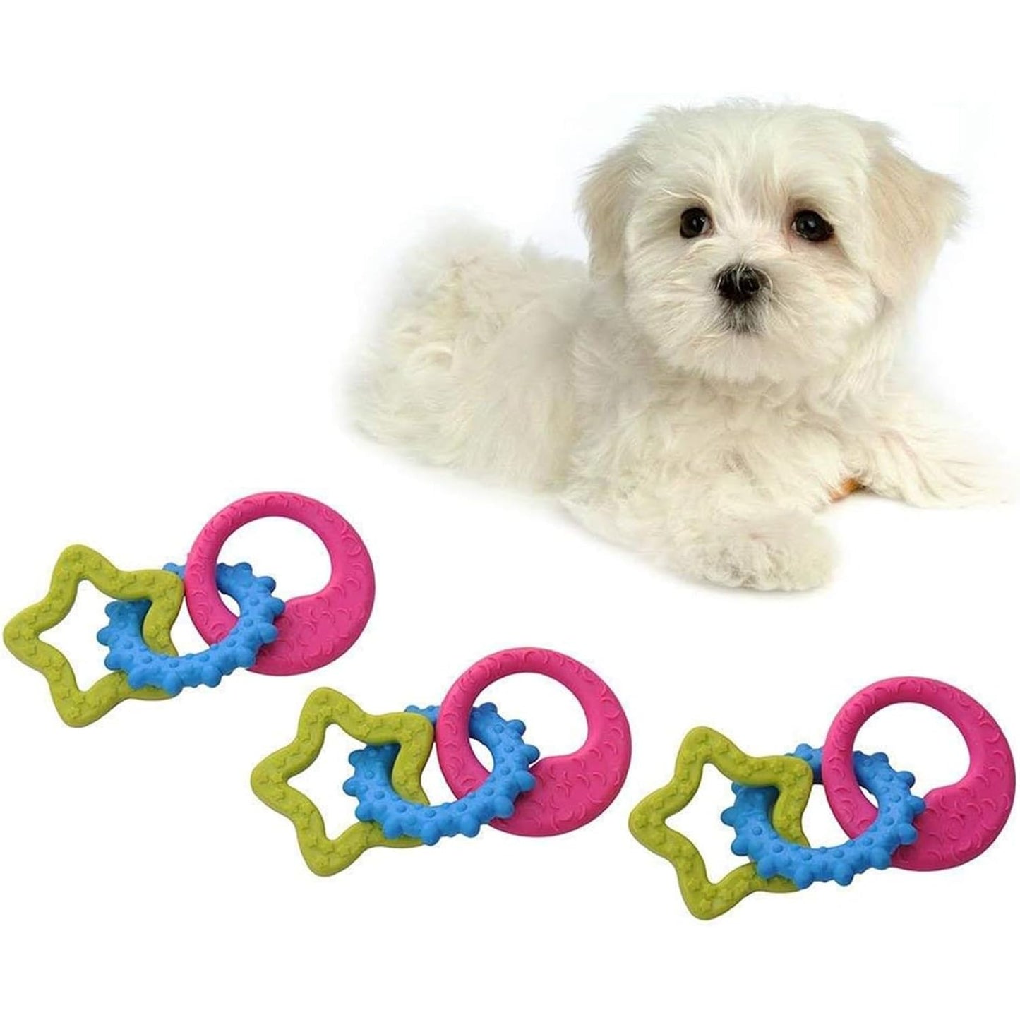 Multi-Colored Dog Teeth Chew Toy