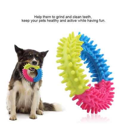 Rubber Anti-Stress Dog Ring Toy