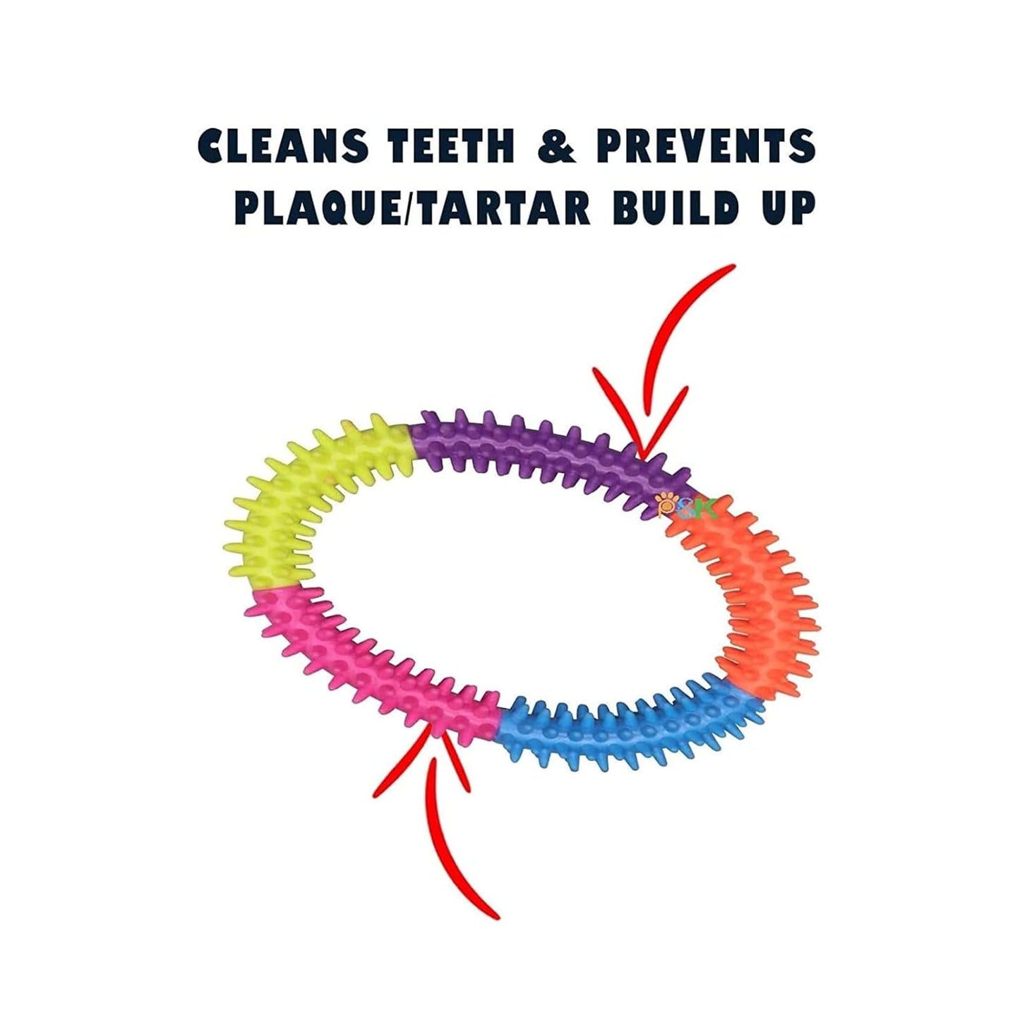 Rubber Anti-Stress Dog Ring Toy