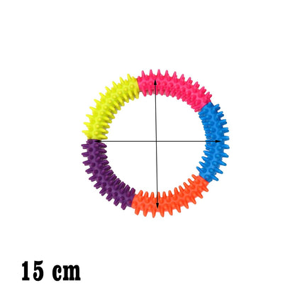 Rubber Anti-Stress Dog Ring Toy