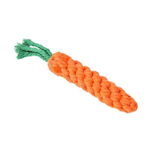 Natural Carrot Rope Dog Toy