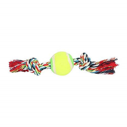 Cotton Rope Dog Toy with Ball
