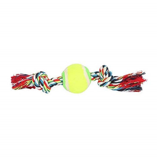 Cotton Rope Dog Toy with Ball