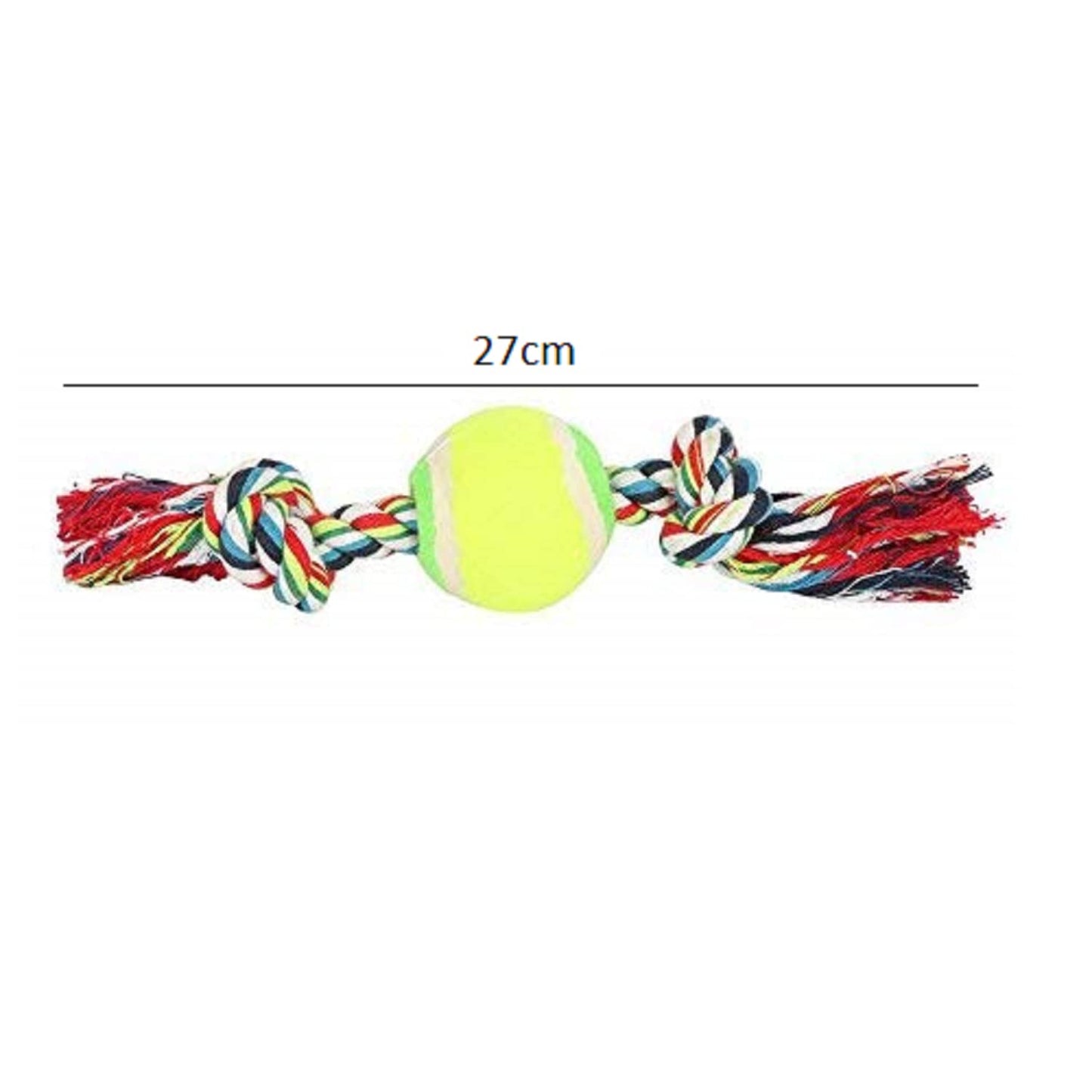 Cotton Rope Dog Toy with Ball