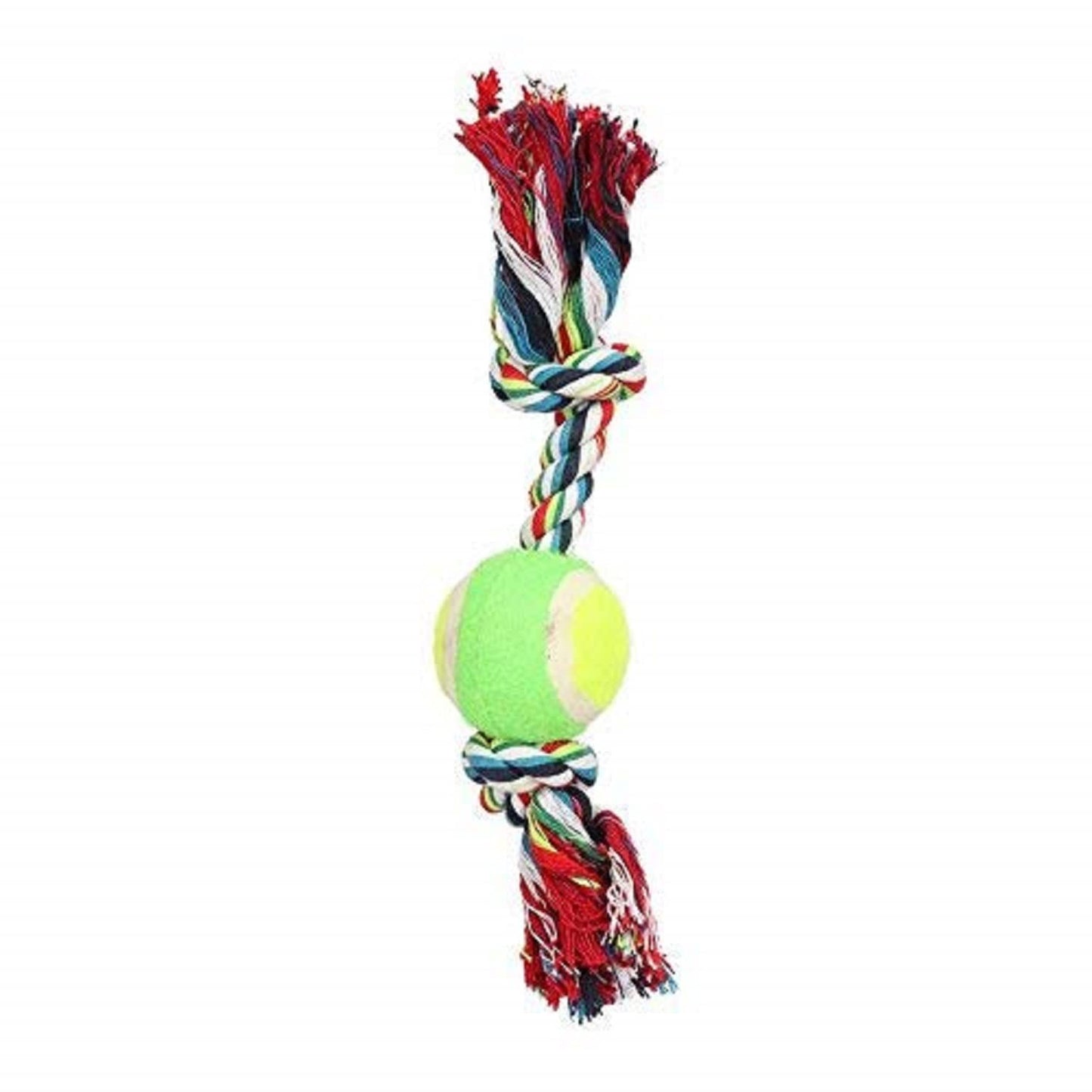 Cotton Rope Dog Toy with Ball