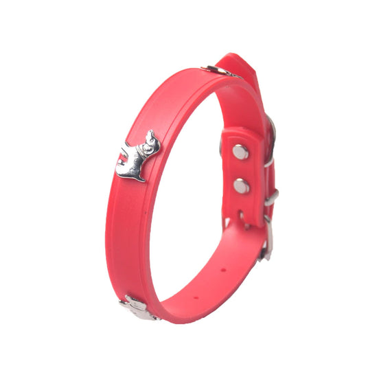 Red Silicone Rubber Pet Leash