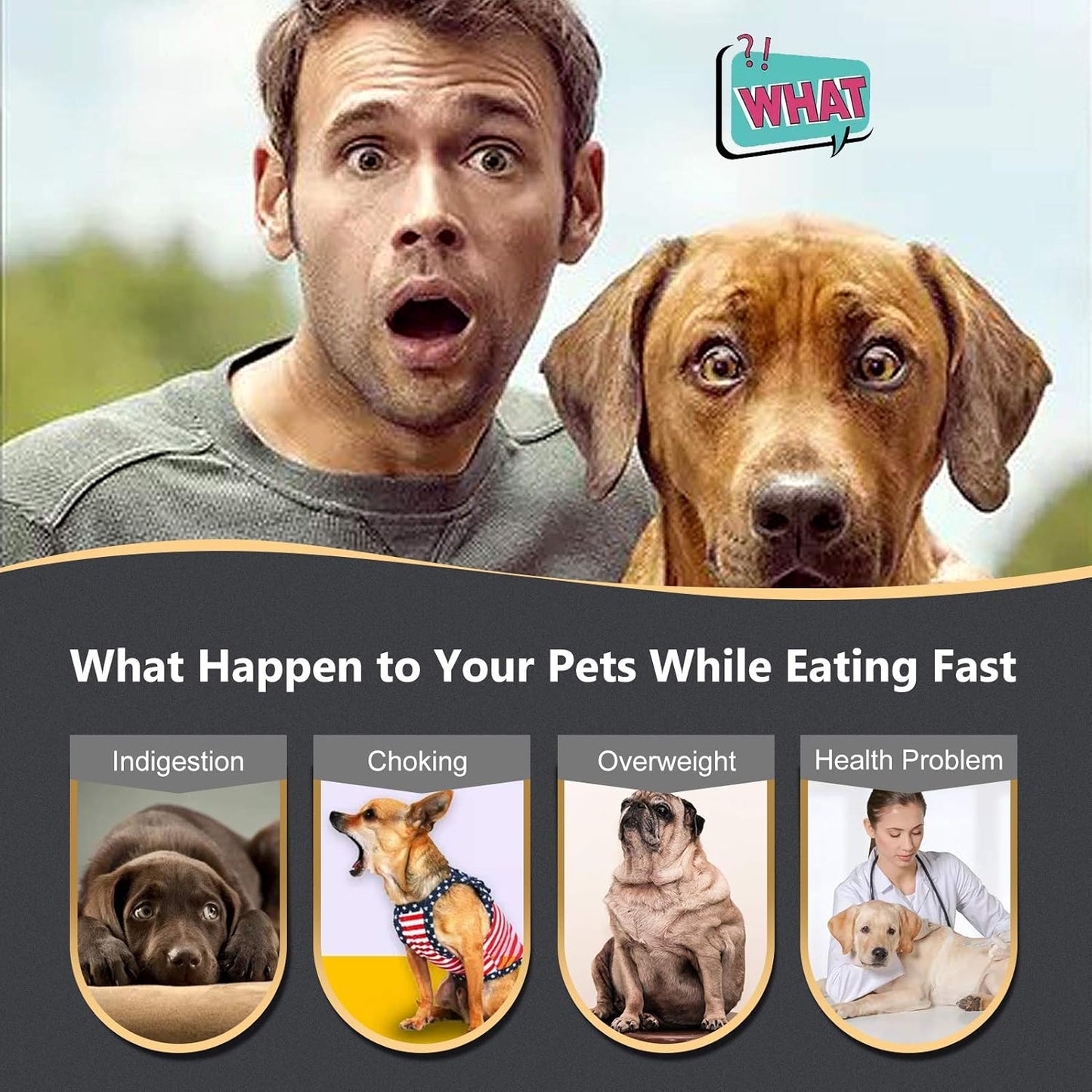 Pink Slow Feeder Dog Bowl