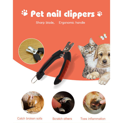 Lockable Pet Nail Clipper for Dogs & Cats