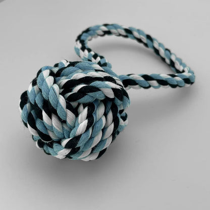 Dog Tug Rope Toy with Ball