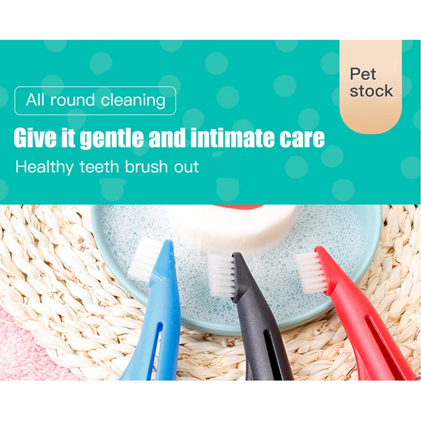 Pet Finger Toothbrush for Dogs & Cats