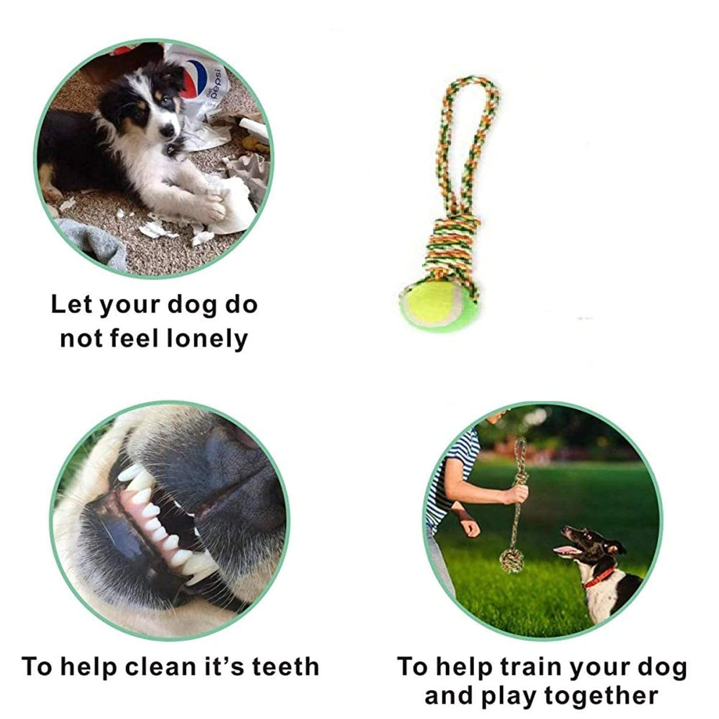 Rope ball chew toy for dogs