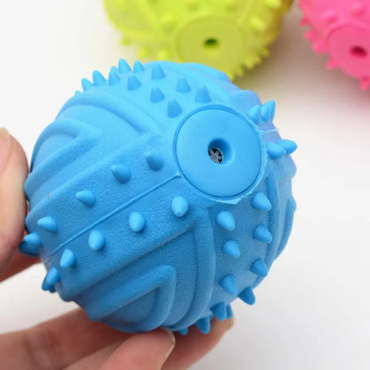 Rubber Spike Sound Ball Dog Toy
