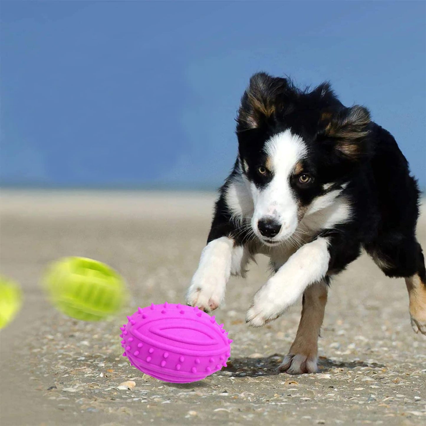 Rubber Spike Sound Ball Dog Toy