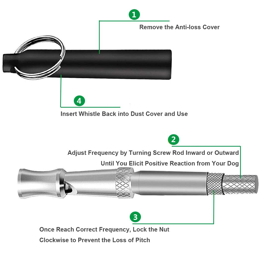 Ultrasonic Dog Training Whistle with Lanyard