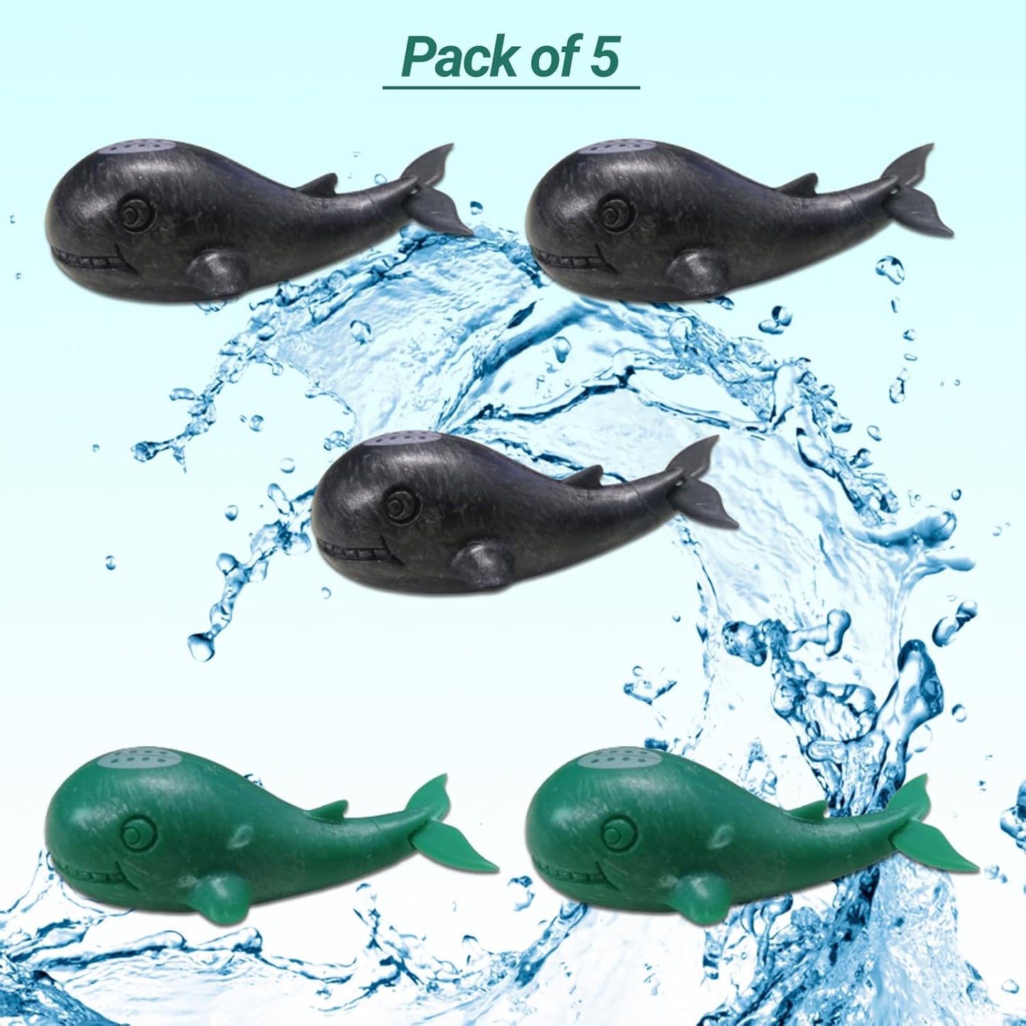 Artificial Floating Toy Fish Set (5pcs)