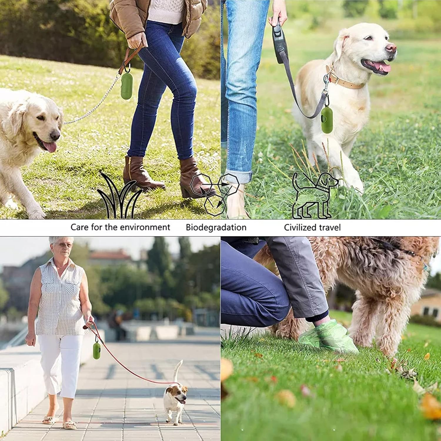 Portable Dog Poop Garbage Bags roll