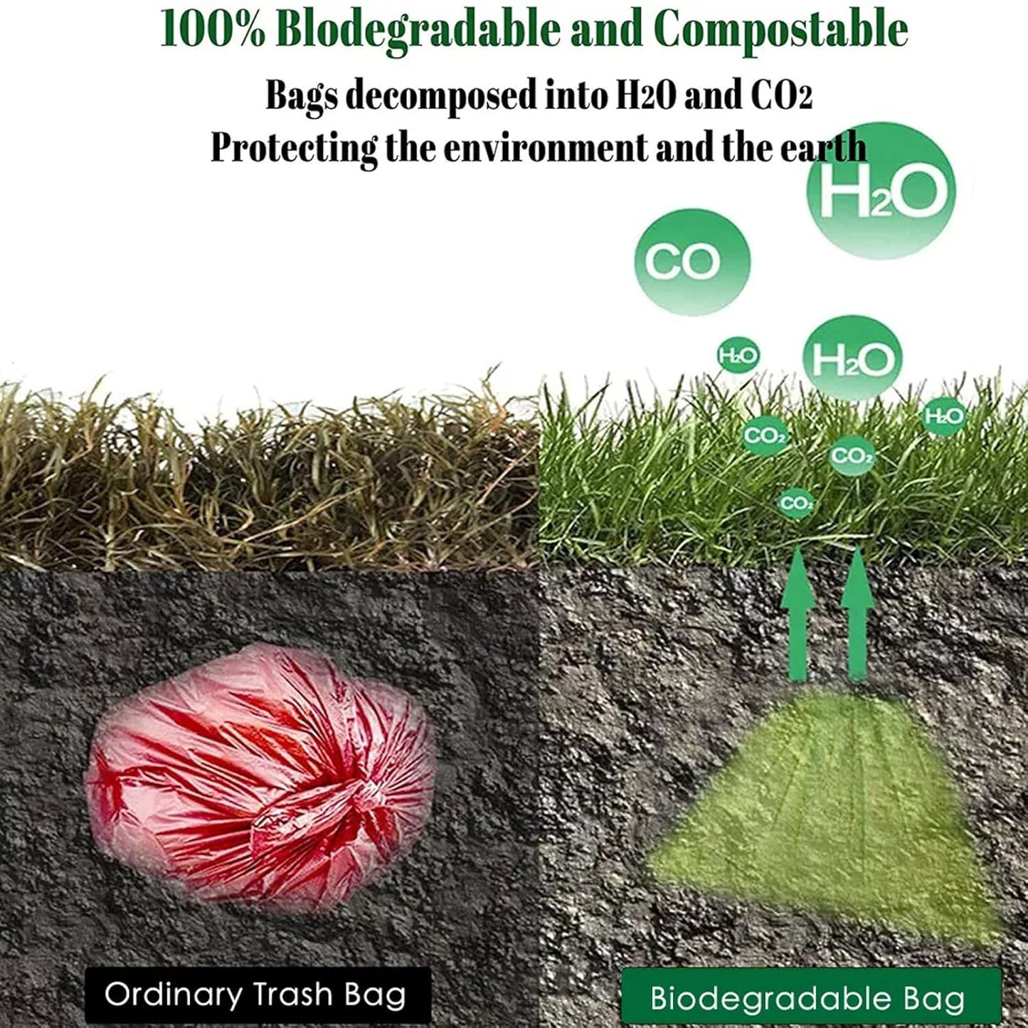 Portable Dog Poop Garbage Bags roll