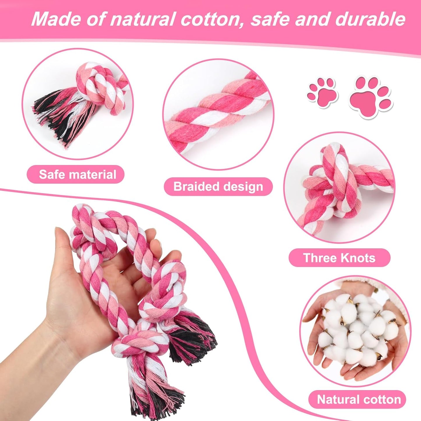 Braided Cotton Dog Rope Toy