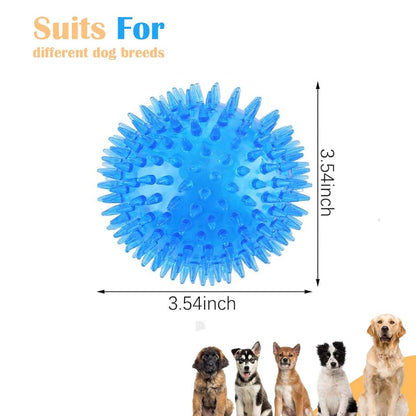 Durable Spike Squeaky Dog Toy