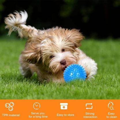 Durable Spike Squeaky Dog Toy