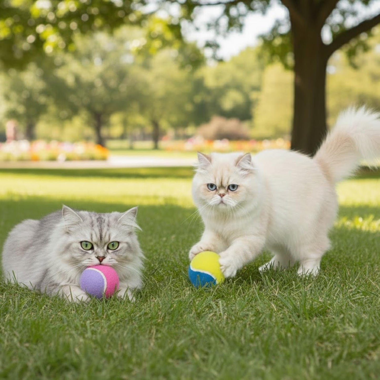 Pack of 3 Squeaky Dog Balls