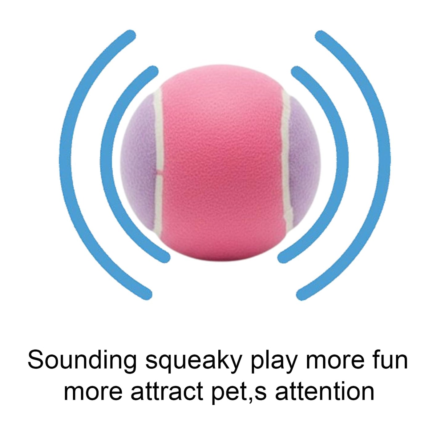 Pack of 3 Squeaky Dog Balls