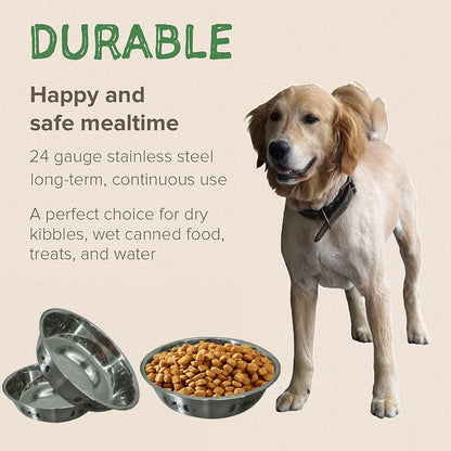 Stainless Steel Anti-Skid Dog Bowl