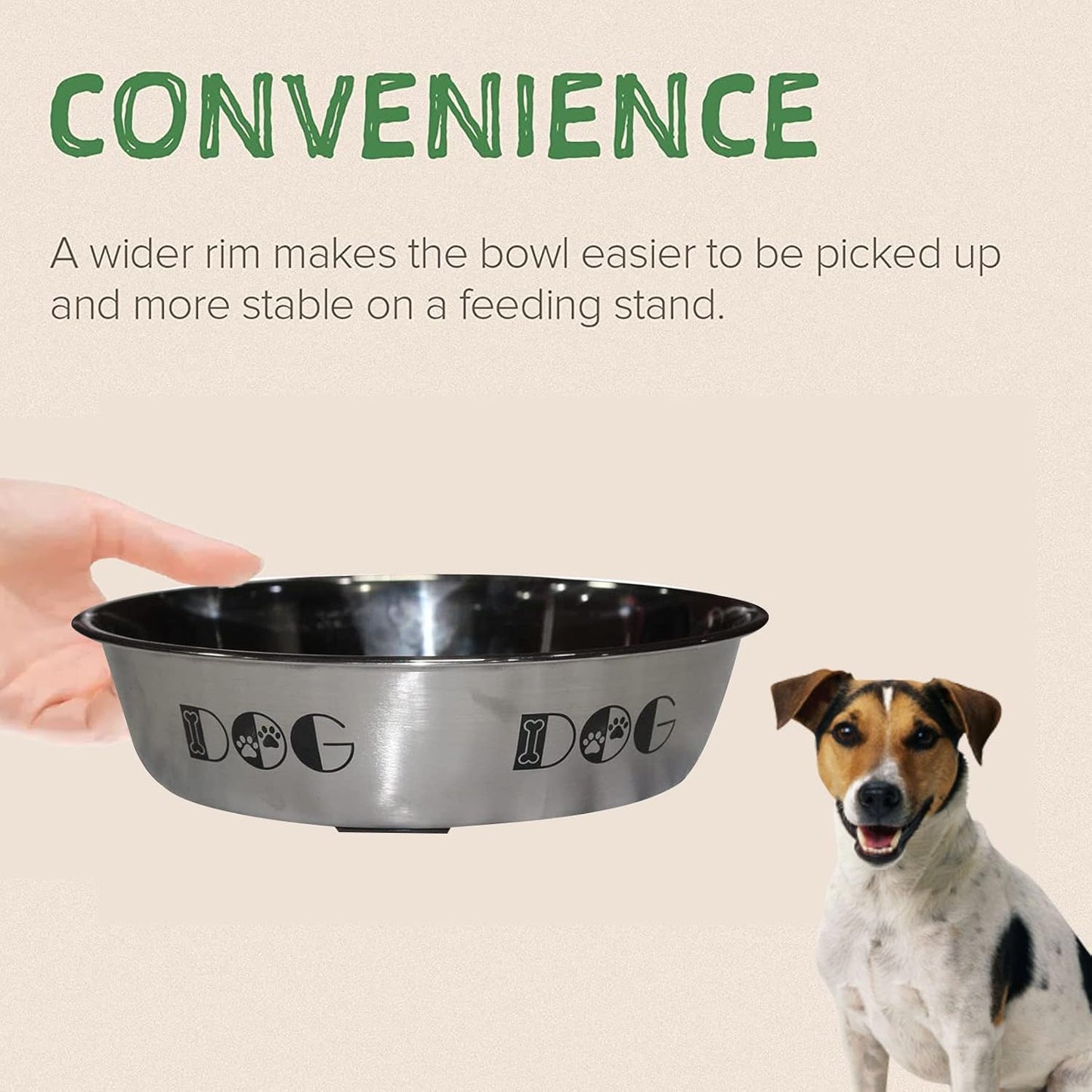 Stainless Steel Anti-Skid Dog Bowl