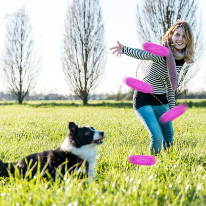 Dog Spike Squeaky Ring Chew Toy