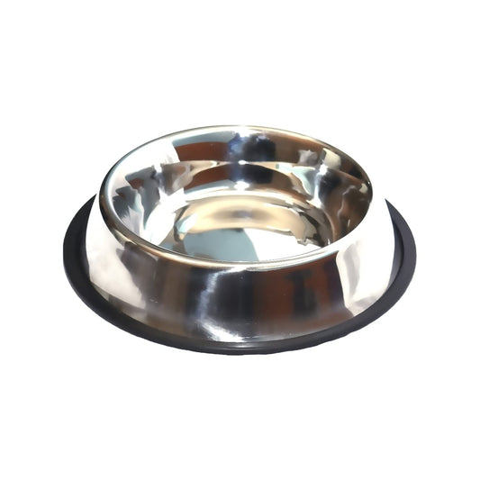 Pet Food/Water Bowl with Rubber Ring