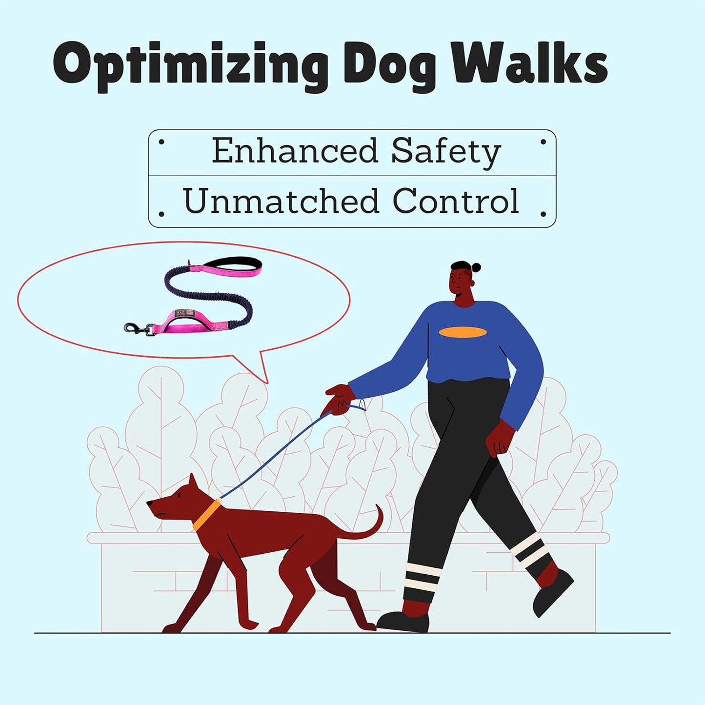 Dog Leash with Double Padded Handles