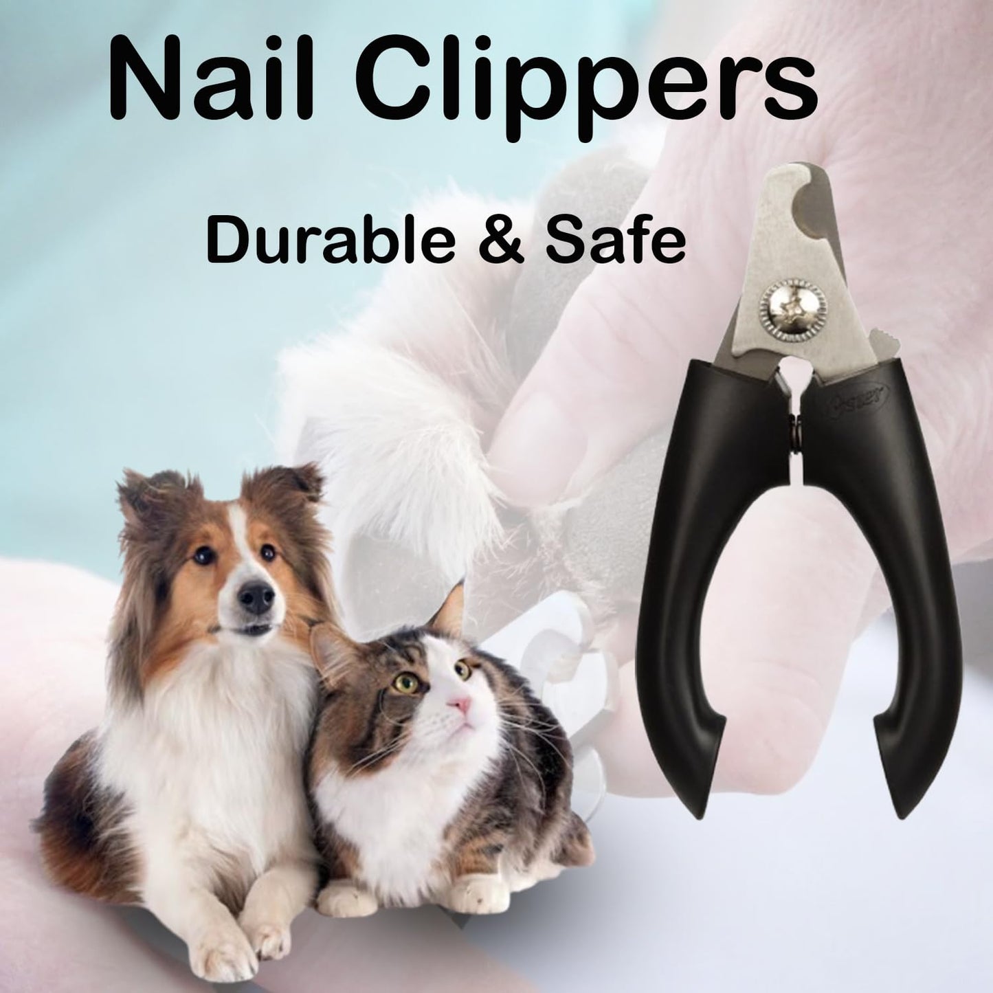 Durable Pet Nail Clippers with Spring