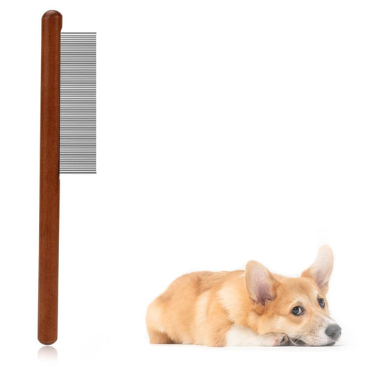 Wooden Handle Pet Grooming Comb
