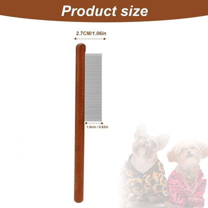 Wooden Handle Pet Grooming Comb