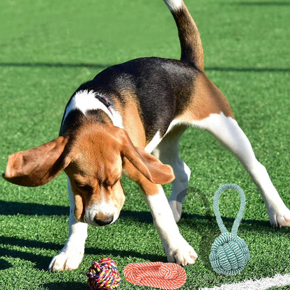 4-Pack Natural Cotton Puppy Toys