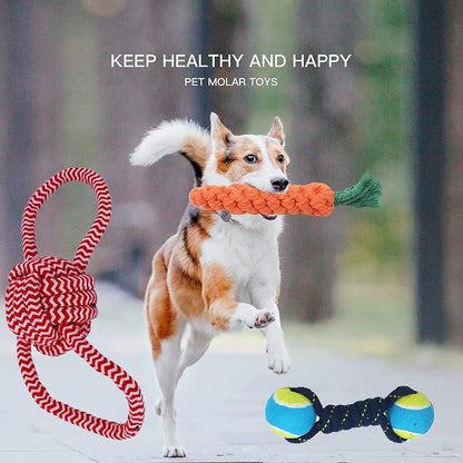 Natural Cotton Puppy Chew Toys
