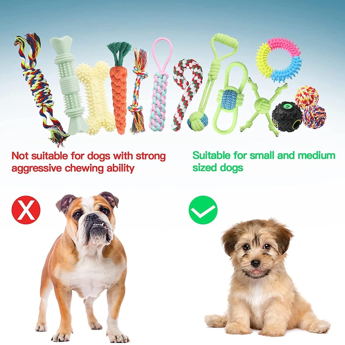 Natural Cotton Puppy Chew Toys