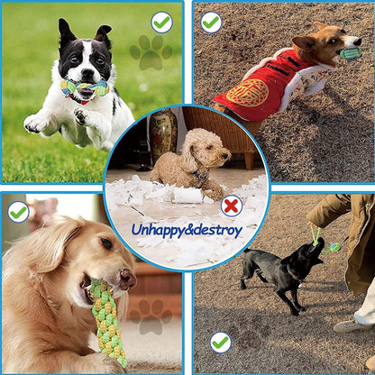 Natural Cotton Puppy & Cat Chew Toys