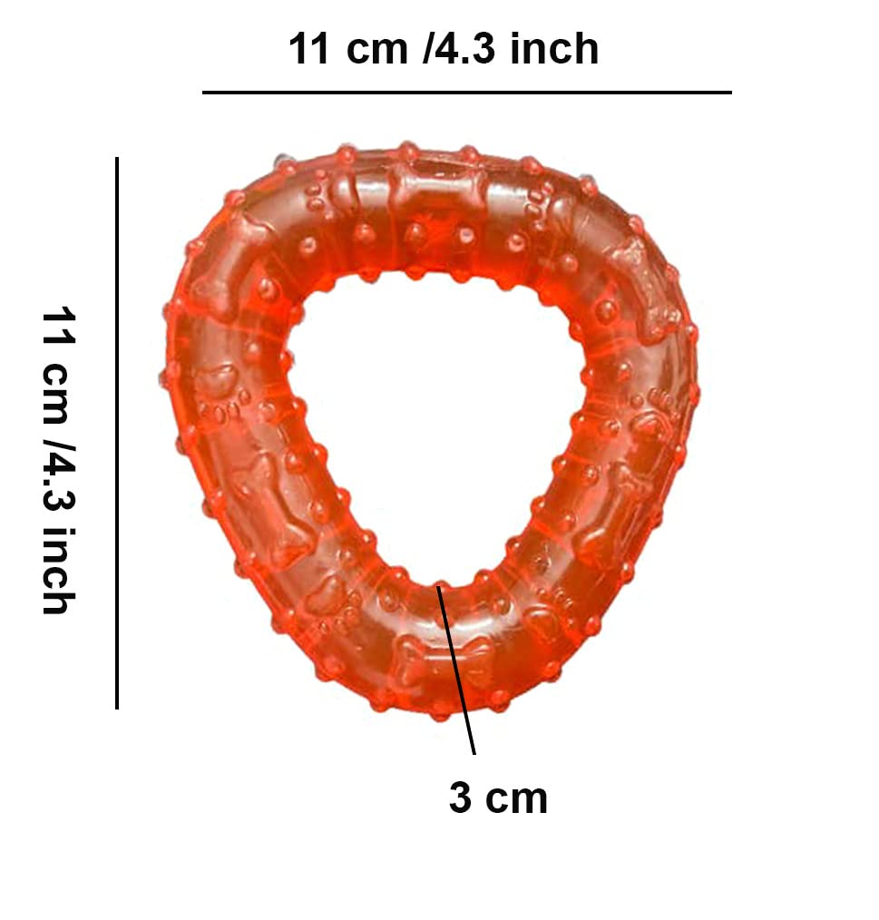 Natural Rubber Triangle Chew Toy