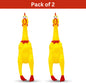 Screaming Rubber Chicken Dog Toy