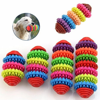 Colorful Rubber Ring Dog Toy