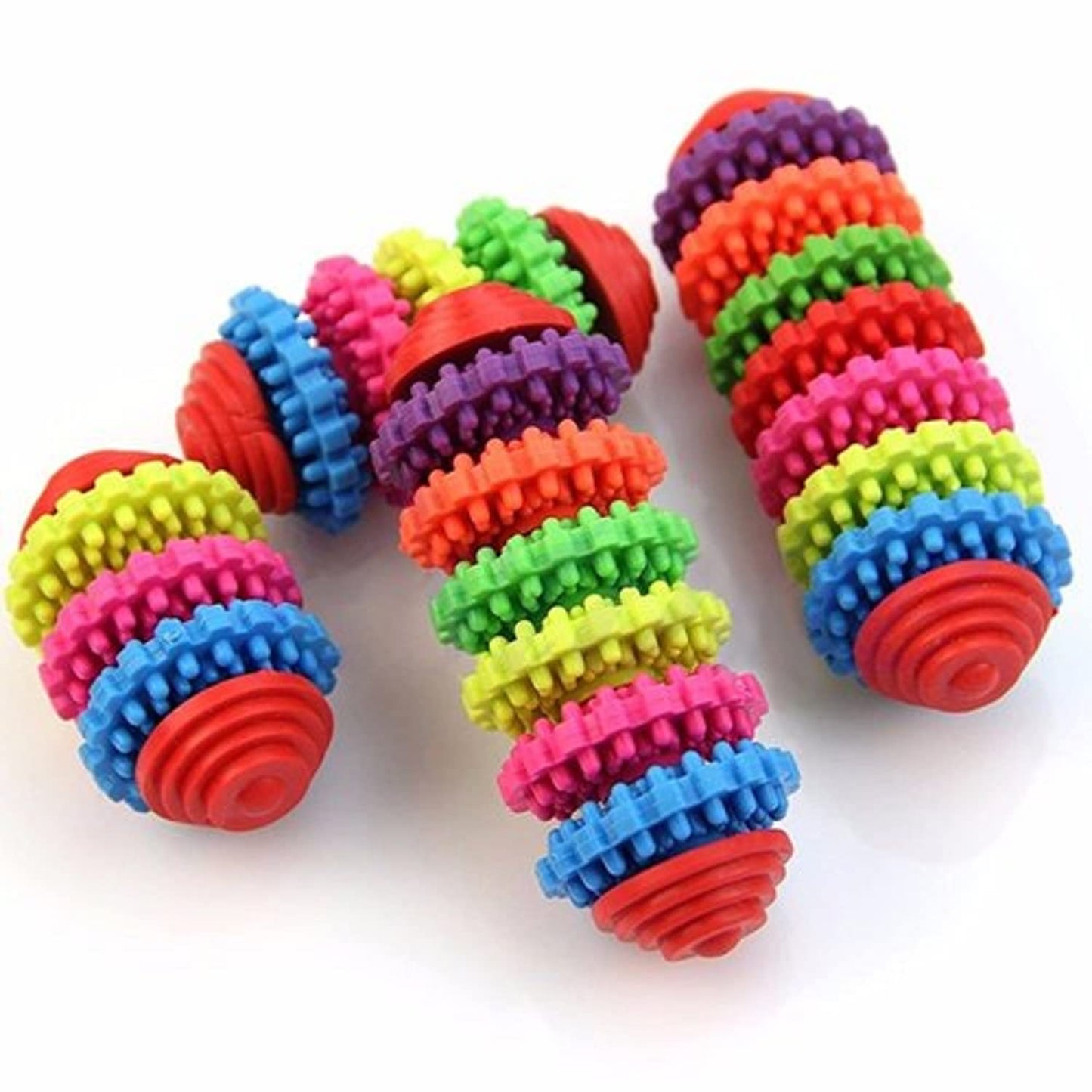 Colorful Rubber Ring Dog Toy