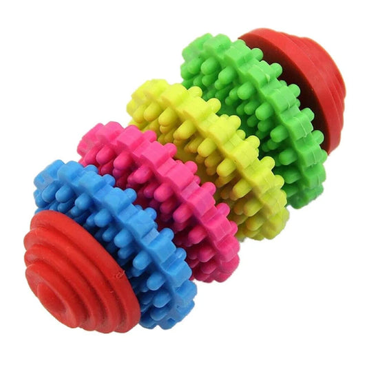 4Pcs Colorful Rubber Dog Toys