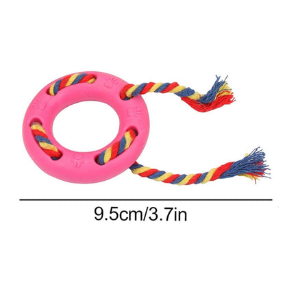 Rubber Ring Rope Dog Toy