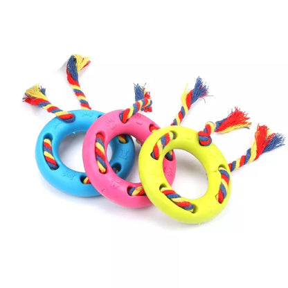 Rubber Ring Rope Dog Toy