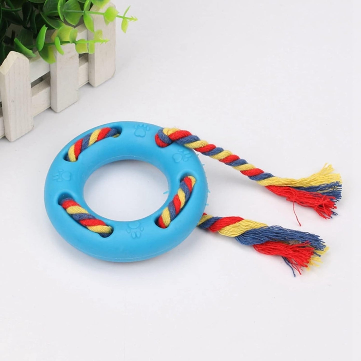 Rubber Ring Rope Dog Toy